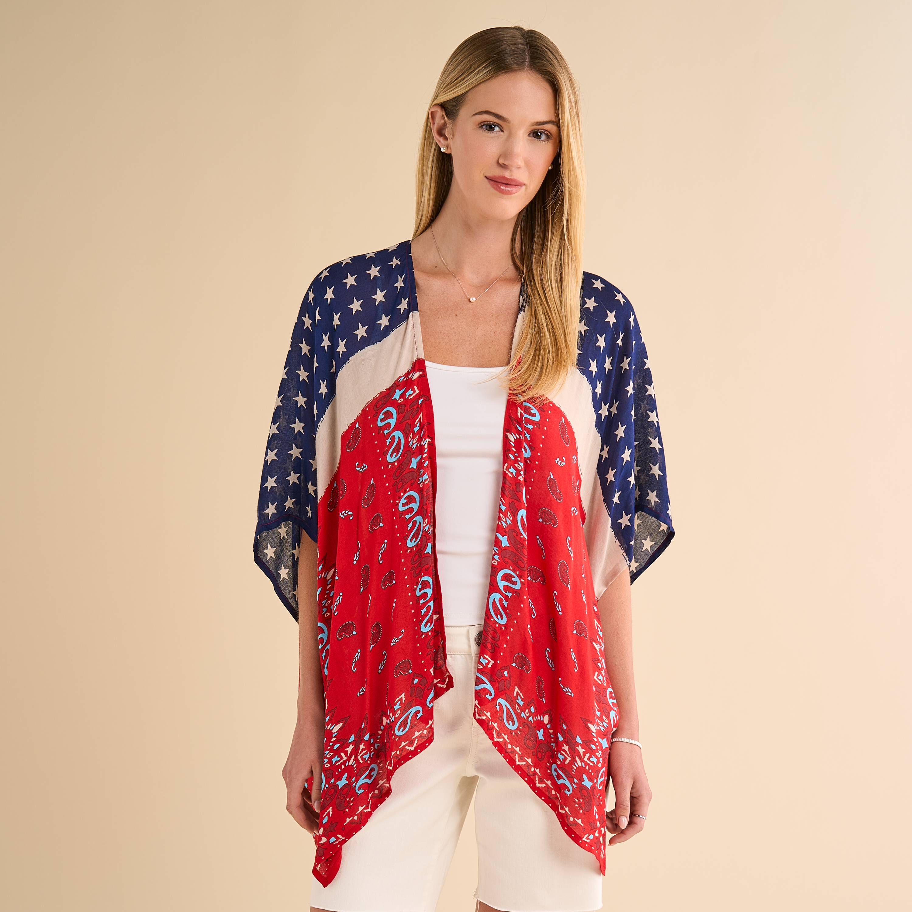 Natural Reflections Patriotic and Paisley Ruana | Bass Pro Shops